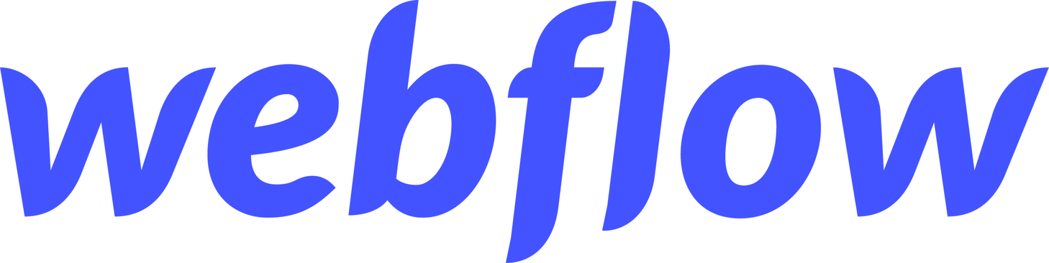 webflow logo blue